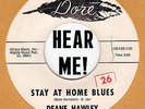 ROCKABILLY: DEANE HAWLEY-Stay At Home Blues/Like A Fool DORE -EDDIE COCHRAN SONG