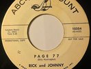 R&B POPCORN NORTHERN SOUL 45 RICK AND JOHNNY   PAGE 77 RARE PROMO HEAR