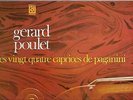 GERARD POULET LP LES 24 CAPRICES DE PAGANINI DEESSE DDLX168 RARE VIOLIN FRANCE