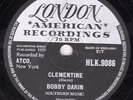 RARE 1959 UK #8 BOBBY DARIN  78 CLEMENTINE / DOWN WITH LOVE  LONDON HLK 9086 EX+