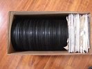 HUGE BOX OF VINTAGE 45 RPM RECORDS AWEOME LOT Some elvis/ Beatles