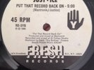 Just-ice Hiphop 45 Rap Promo Fresh Put That Record Back On 7inch Rare