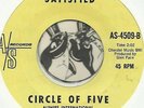 CIRCLE OF FIVE Satisfied / Melting Pot NORTHERN SOUL R&B 45 RPM RECORD