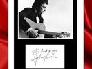 ULTRA COOL - JOHNNY CASH - MUSIC LEGEND - ORIGINAL HAND SIGNED AUTOGRAPH