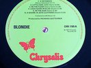 Blondie Self Titled  Chrysalis LP Green/Red Label Mint