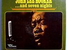 JOHN LEE HOOKER & GROUNDHOGS 7 NIGHTS VERY RARE ORIG '67 MONO WHITE LBL PROMO LP
