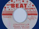Reggae 45 CYNTHIA RICHARDS Conversation NEW BEAT HEAR Blue Wax