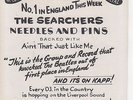 SEARCHERS - Needles & Pins - Special PROMO Sleeve w/Rare B-side