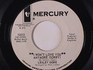 LESLEY GORE: I Won't Love You Anymore / No Matter What You Do 45 (dj) rare Soul