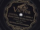 78 RPM -  Earl Hines & Orch. - VICTOR V-38096 - Grand Piano Blues & Blue Nights