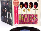 ROLLING STONES flowers JAPAN orig LP diff back cvr RARE  [FREE P+P]