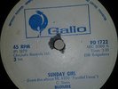 BLONDIE  ,   RHODESIA ZIMBABWE PRESSING , SUNDAY GIRL , PUNK , HARRY