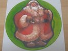 BING CROSBY: White christmas / Jingle bells Santa UNCUT Shaped Picture Disc