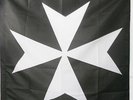 DRAPEAU ORDRE DES CHEVALIERS DE L'HOPITAL DE SAINT JEAN DE JÉRUSALEM 90x90cm - D