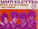 THE MARVELETTES 45 MY BABY MUST BE A MAGICIAN+PS SWEDEN RARE MOTOWN