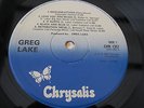 Greg Lake SELF TITLED UK LP 1ST  1981 ONE PLAY EVER W/ GARY MOORE 100% MINT