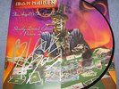 Iron Maiden - 7'' - The Angel And The Gambler - signed by Blaze EU EMI EM 507 -