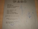 Led Zeppelin Signed Lp Inner Sleeve