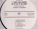 FUNNY THING HAPPENED Stephen Sondheim Broadway musical Demo LP cut songs