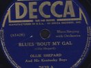 78 RPM RARE BLUES SINGER OLLIE SHEPARD ON DECCA 7639 MUST SEE / EE-
