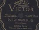 78 RPM RARE BLUES SINGER JIMMY DAVIS ON VIC. 40215 MUST SEE /VG++VG+++