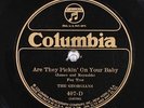 78 RPM -- The Georgians, Columbia 407-D, E-  jazz