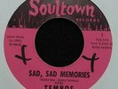 RARE NORTHERN SOUL 45 - THE TEMPOS - SAD, SAD MEMORIES - SOULTOWN