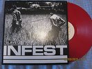 INFEST SLAVE LP RARE CROSSED OUT MAN IS THE BASTARD SPAZZ RIVAL MOB SLAYER BOLD