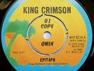 KING CRIMSON, ‘EPITAPH/21st CENT SCHIZOID MAN’,RARE DJ PROMO COPY IN PIC SLEEVE