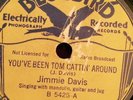 JIMMIE DAVIS with Jug Band Bluebird 5425 You Been Cattin' Around/Alimony BluesV+