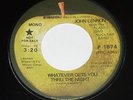 Beatles Lennon Whatever Gets You Through The Night NM Apple 45 RPM Promo Recordd