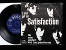 THE ROLLING STONES Satisfaction 45/PS Danish Only 1965 Decca Export F-12220 EX+