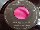 Rare Barbados Pressing 45 : Paul McCartney & Wings  Let Me Roll It   Parlophone
