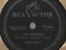 Rockabilly 78 Rpm Record Elvis Presley Just Because / Blue Moon