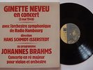 GINETTE NEVEU / SCHMIDT ISSERSTEDT- LP 12