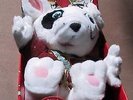 JACKSON MICHAEL PETS SPANKY PELUCHE CHIEN AVEC BOITE ET K7 USA 1987 COMPLET