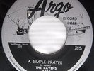 the RAVENS A Simple Prayer b/w Water Boy ORIGINAL Argo 5261 doo-wop 45 cc768