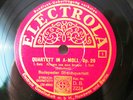 4x78rpm BUDAPEST STRING QUARTET - SCHUBERT Quartet Op.29 - ELECTROLA