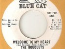 THE BOUQUETS Welcome To My Heart BLUE CAT PROMO  NORTHERN SOUL 45