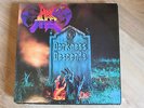 DARK ANGEL. DARKNESS DESCENDS. UK, FLAG 6. A1/B1. PIC SLEEVE+INNER. EXCELLENT