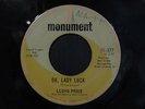 Northern Soul *Lloyd Price* Oh, Lady Luck & Woman Rare 45 on Monument #887 VG+