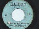 HOWARD CROCKETT 45RPM '66 BLACKFOOT BATTLE OF NEW ORLEANS WILD COUNTRY ROCK