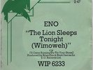 BRIAN ENO - THE LION SLEEPS TONIGHT, 7
