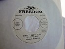 RARE ROCKABILLY JOHNNY BURNETTE ON FREEDOM LABEL # F 44017   45 RPM RECORD