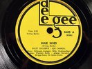 DIZZY GILLESPIE Blue Skies/Pop's Confessin' DEE GEE 3605 Wynton Kelly/Al Jones