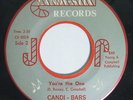 CANDI-BARS You're The One / I Believe In You 45 on Candy-Stix Northern Soul M-