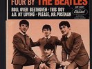 Beatles 45 EP FOUR BY THE BEATLES on CAPITOL EAP 1-2121 clean