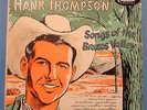 HANK THOMPSON SONGS OF THE BRAZOS VALLEY T-418 VINYL LP 1956 MONO ORIG VG+/VG