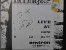 INTERface Live at Environ '77 LP rare free jazz ReEntry Re-001