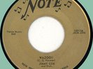JIMMY COE Wazoo / Shuffle Stroll 45rpm Note 1958 sleazy instrumentals